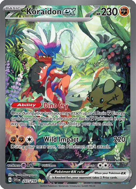 KORAIDON ex SPECIAL ILLUSTRATION RARE 2023 POKEMON SVI EN-SCARLET & VIOLET PSA GEM MT 10