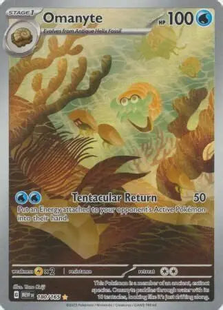 OMANYTE ILLUSTRATION RARE 2023 POKEMON MEW EN-151 PSA MINT 9