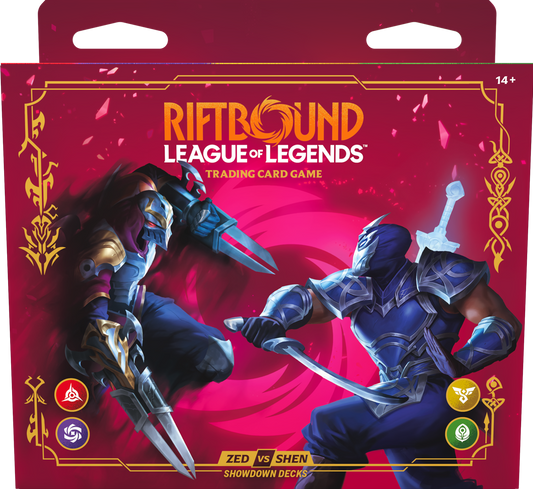 RIFTBOUND LEAGUE OF LEGENDS TCG VENDETTA ZED VS SHEN