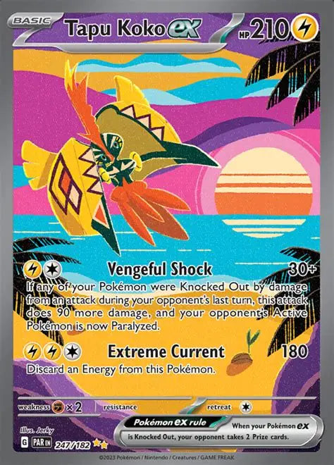 TAPU KOKO ex SPECIAL ILLUSTRATION RARE 2023 POKEMON PAR EN-PARADOX RIFT PSA GEM MT 10