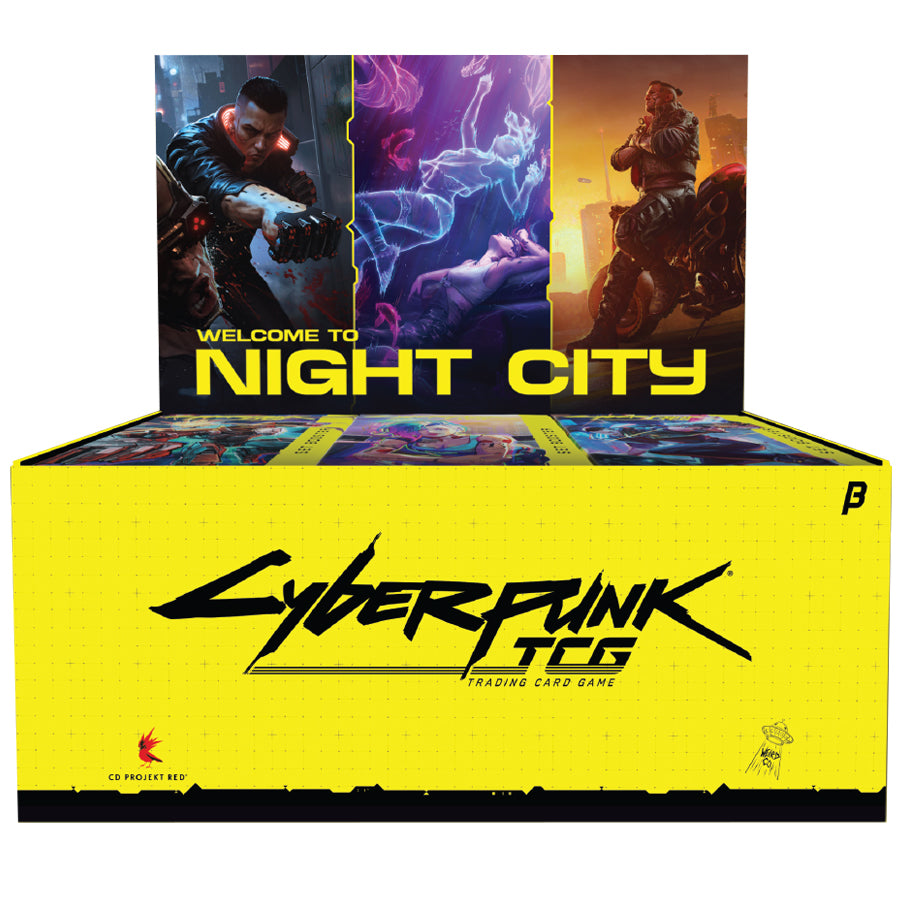 Cyberpunk TCG Welcome to Night City Beta Booster Display box, 36 packs